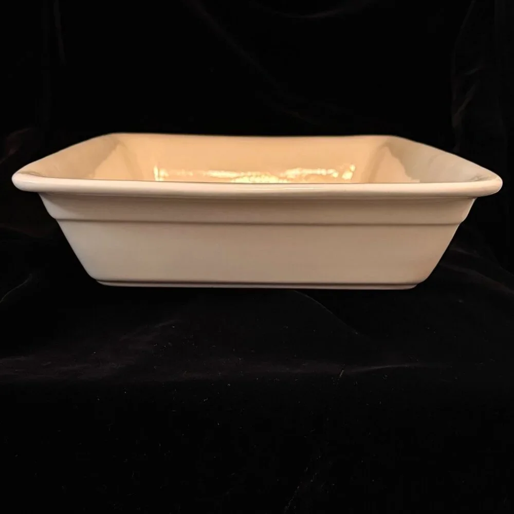 Vintage Bessemer Stoneware Rectangular Deep Pie Dish 13